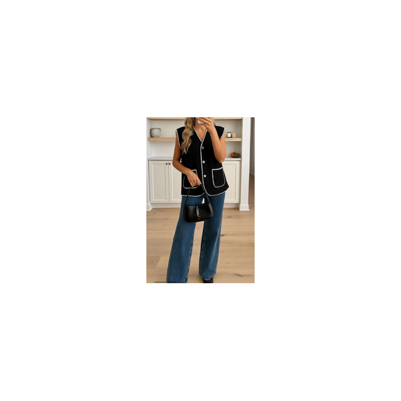 Gilet sans manches avec poches