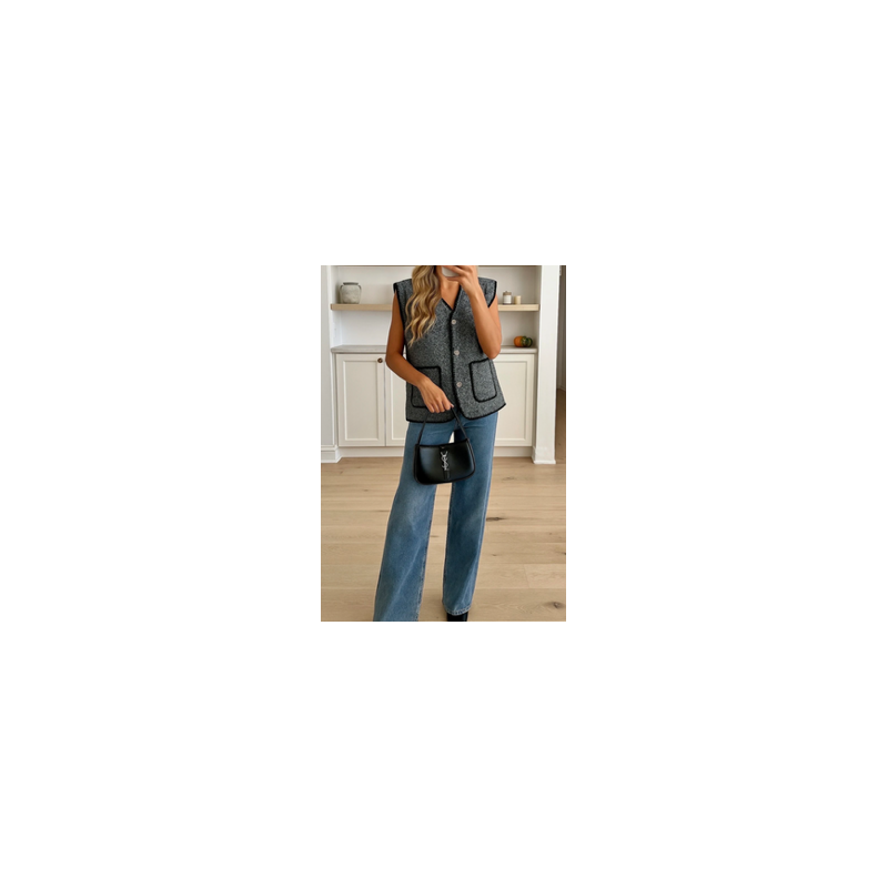 Gilet sans manches avec poches