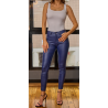 Pantalon slim enduit