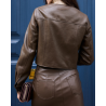 Veste en simili cuir