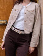 Veste en simili cuir