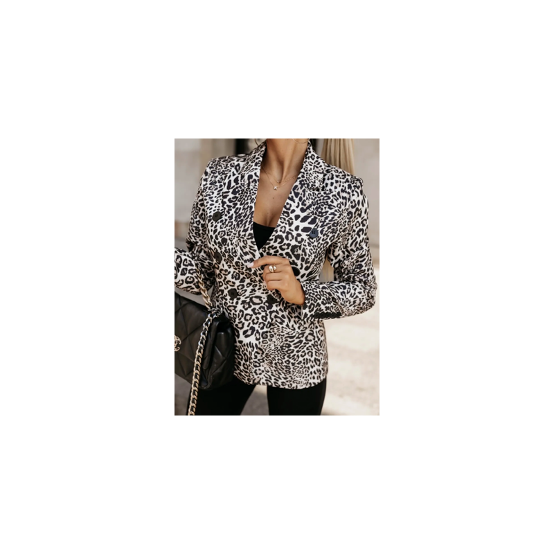 Veste Blazer imprimée léopard Veste Blazer imprimée léopard