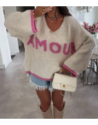 Pull en laine AMOUR