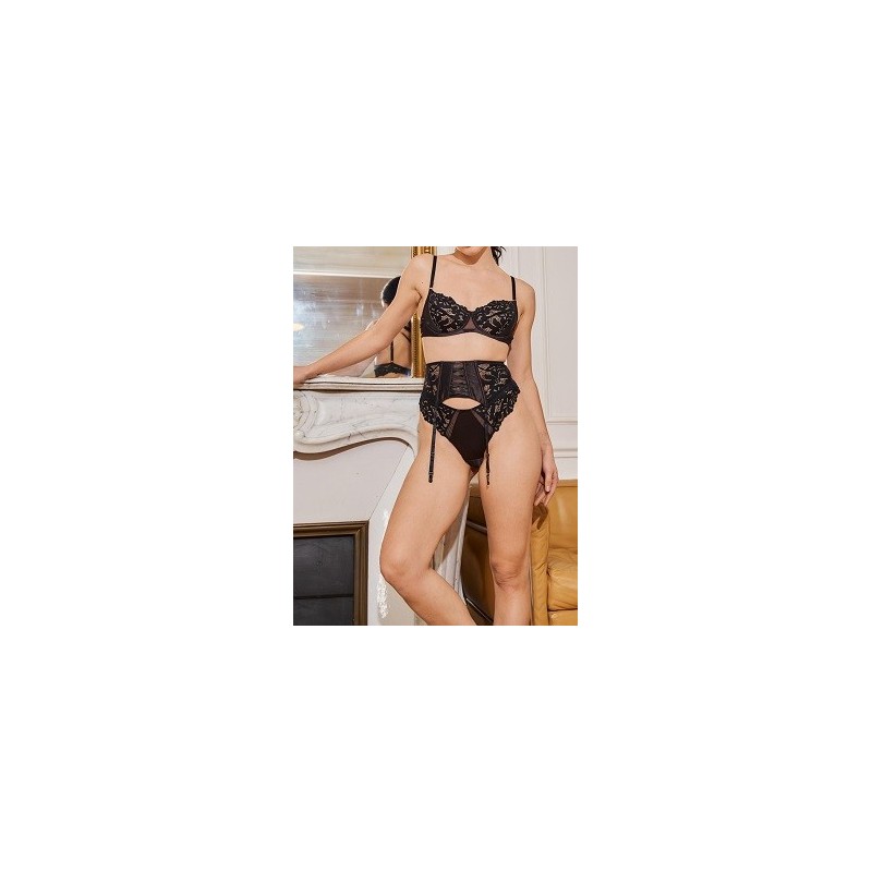 Ensemble lingerie 3 pièces glamour