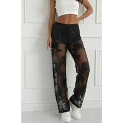 Pantalon  tulle brodé