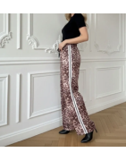 Pantalon large léopard