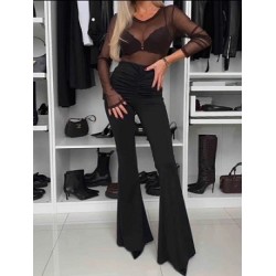 Pantalon femme flare