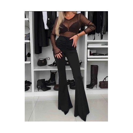 Pantalon femme flare