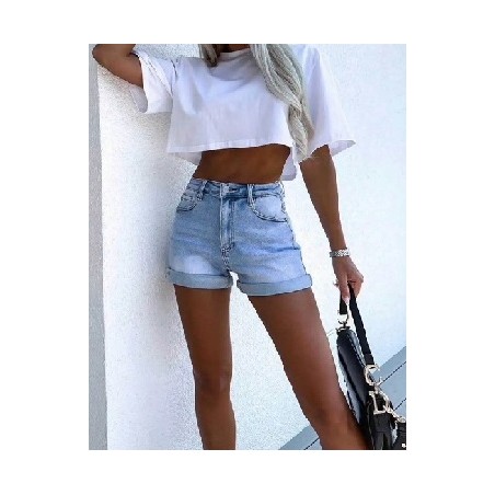 Short en jean femme