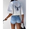 Short en jean femme