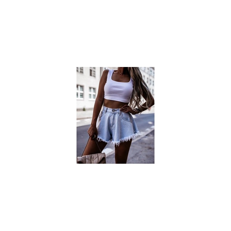 Short en jean léger
