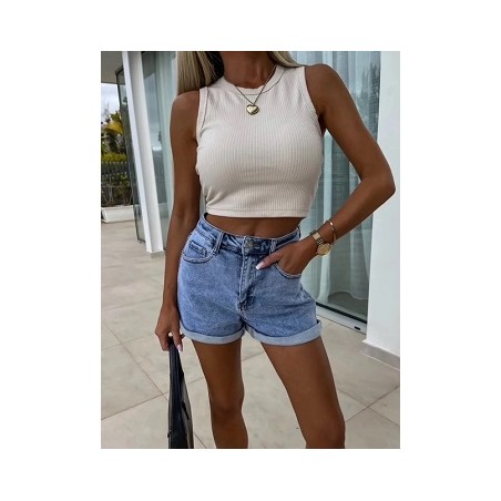 Short en jean femme