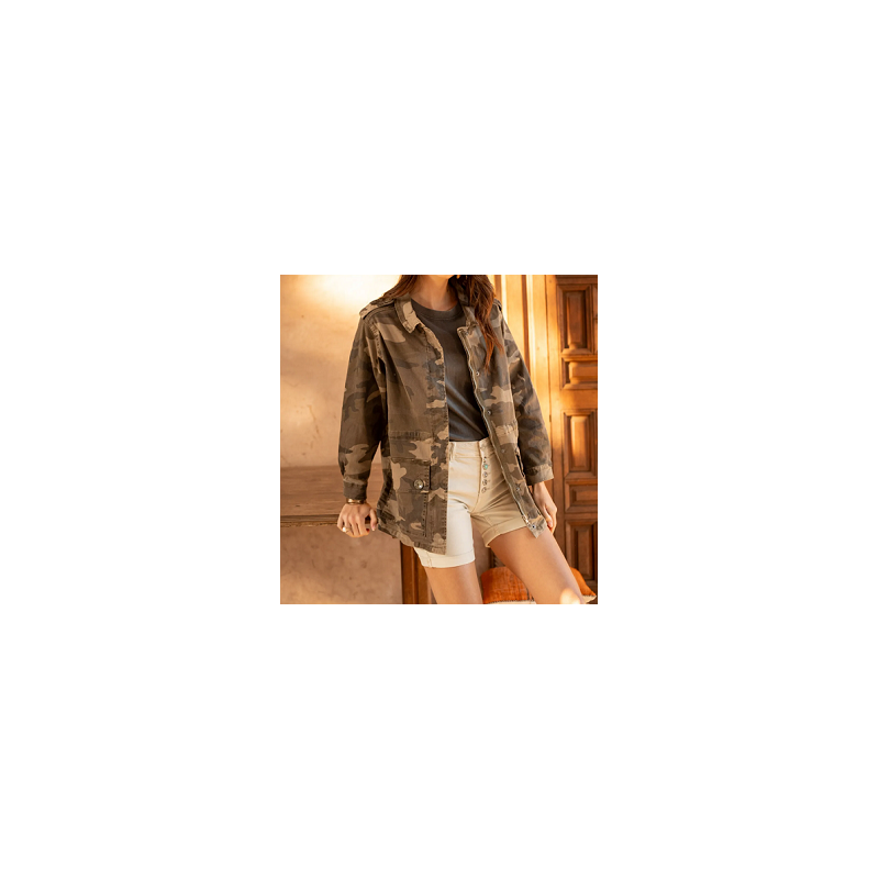Blouson militaire féminin