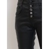 Pantalon Boyfriend simili cuir