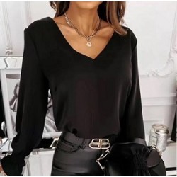 Top blouse manche longue