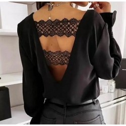 Top blouse manche longue