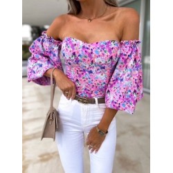 Top imprimée fleurie
