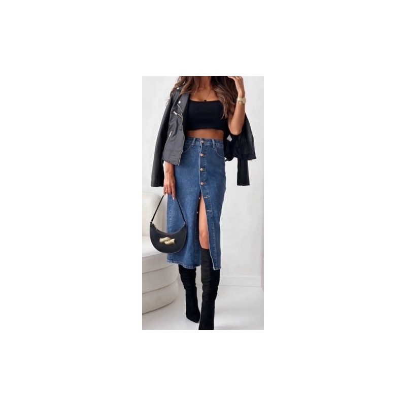 Jupe longue en jean