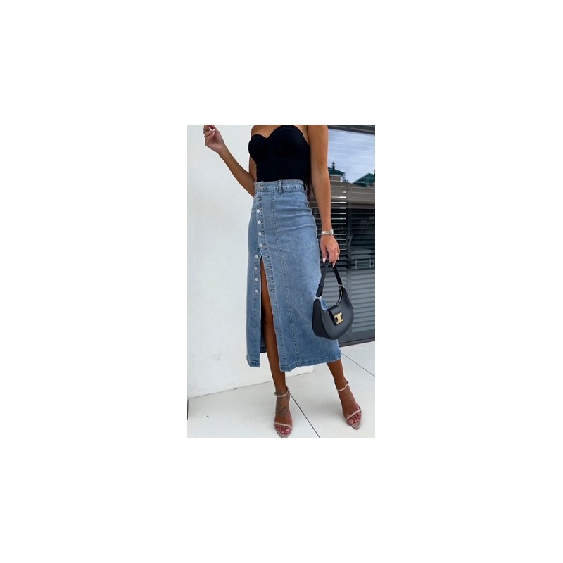 Jupe longue en jean