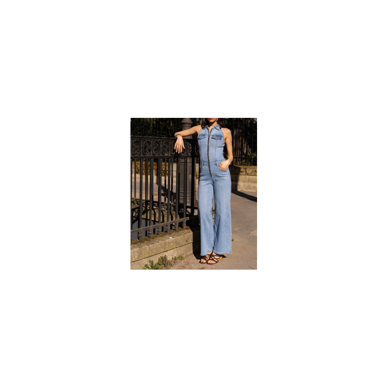 Combinaison femme  stretch en jean