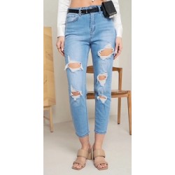 Jean femme stretch déchiré...