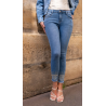 Jean skinny stretch avec broderie