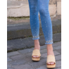 Jean skinny stretch avec diamants