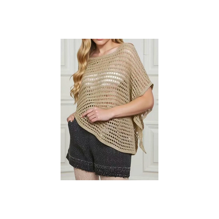 Top poncho lurex