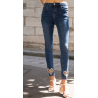 Jean skinny stretch avec cœurs