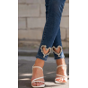 Jean skinny stretch avec cœurs
