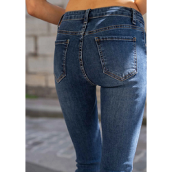 Jean skinny stretch avec cœurs