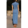 Robe longue en jean stretch