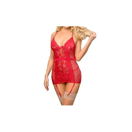 Nuisette porte-jarretelle string