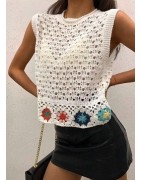 Top tricot beige