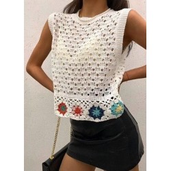 Top tricot beige