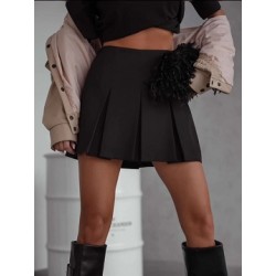 Short femme plissée