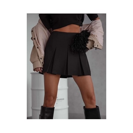 Short femme plissée