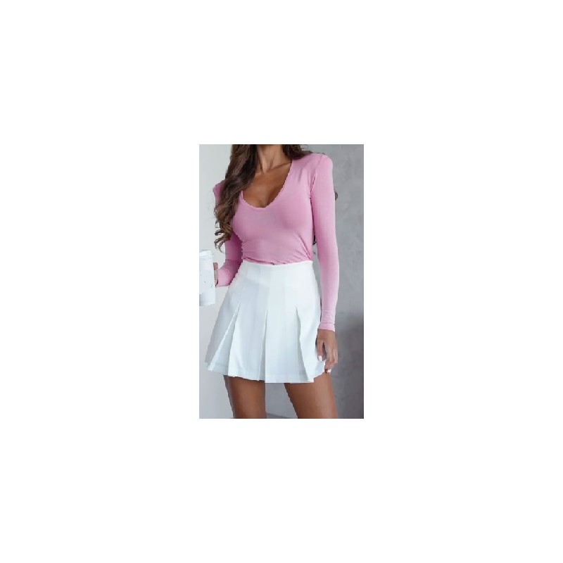 Short femme plissée