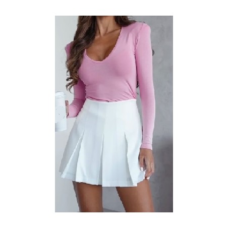 Short femme plissée