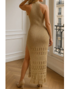 Robe longue lurex