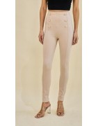 Leggings long orné de boutons