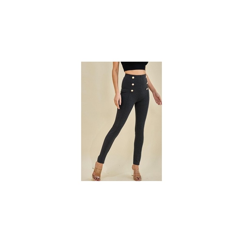 Leggings long orné de boutons Leggings long orné de boutons