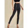 Leggings long orné de boutons