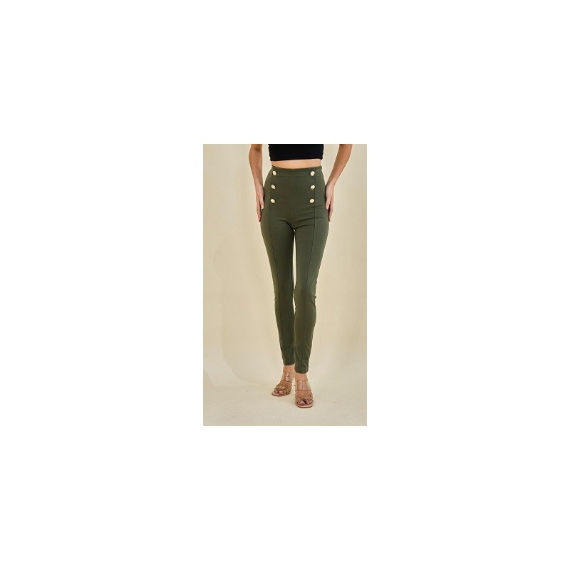 Leggings long orné de boutons Leggings long orné de boutons