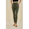 Leggings long orné de boutons