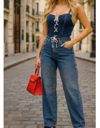 Jean femme large