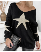 Pull en maille une étoilé
