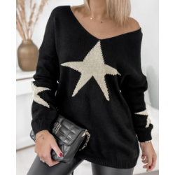 Pull en maille une étoilé