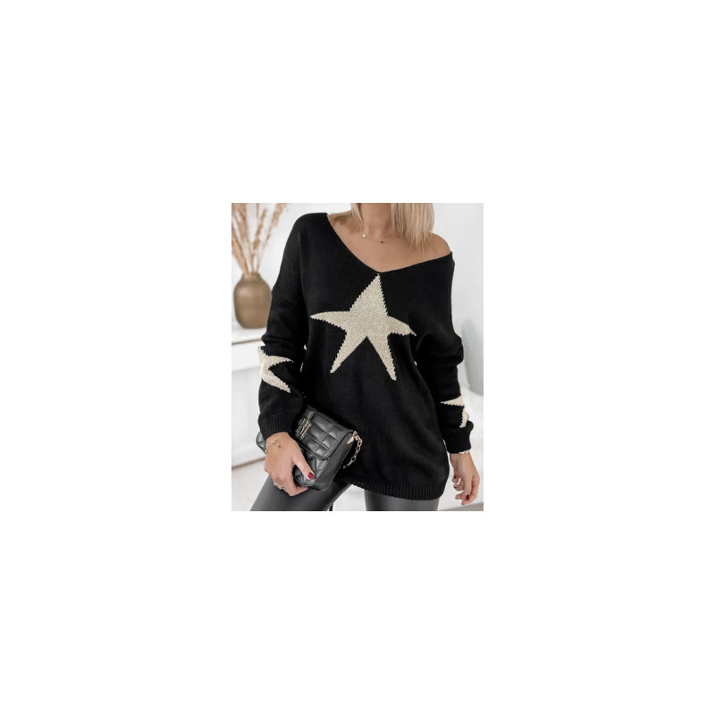 Pull en maille une étoilé Pull en maille une étoilé