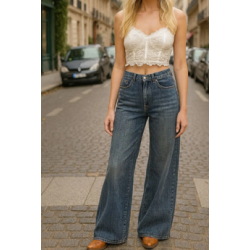 Jean femme large